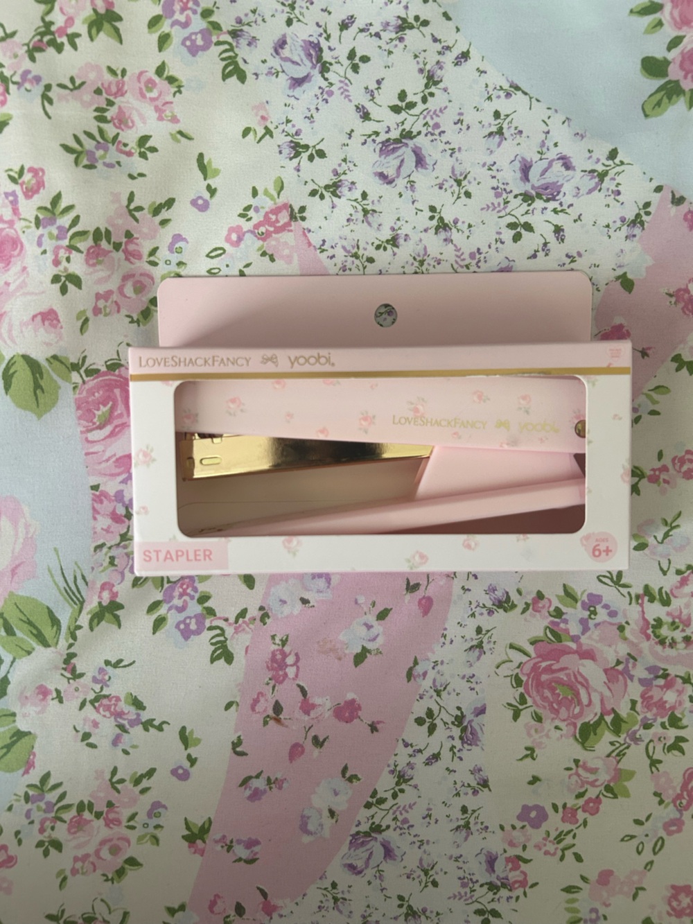LoveShackFancy x Target Yoobi Blooming Heirloom Ditsy stapler